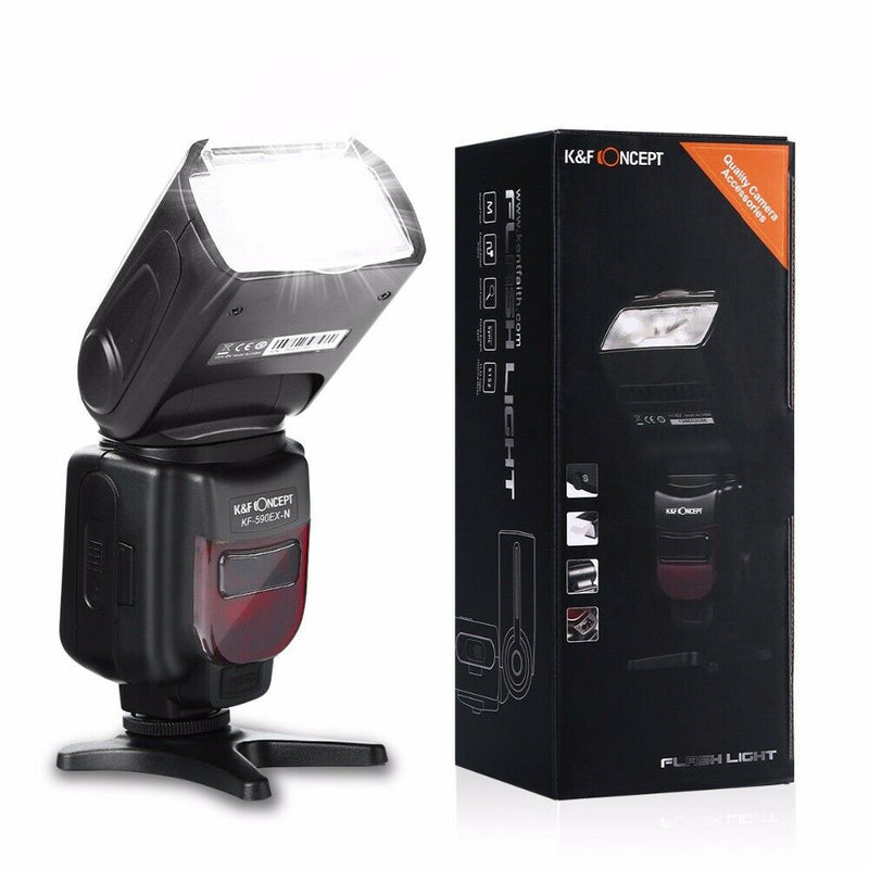 K&F Concept KF590EX-N Wireless TTL Speedlite Master Speedlight Flash for Nikon