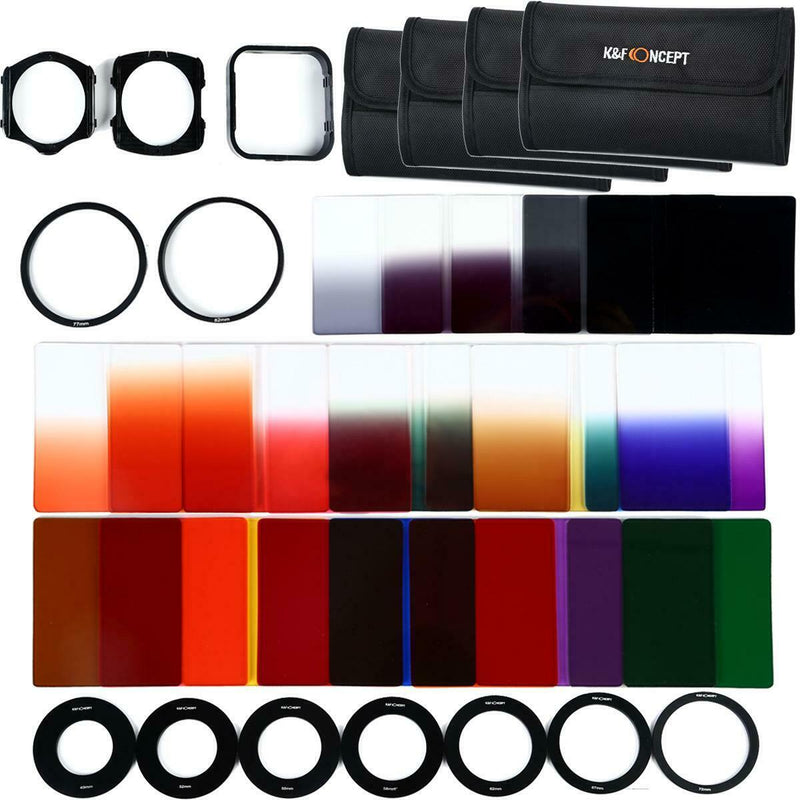 K&F Concept 40 in 1 Square ND Lens Filter Kit Set Compatible with Cokin P Series