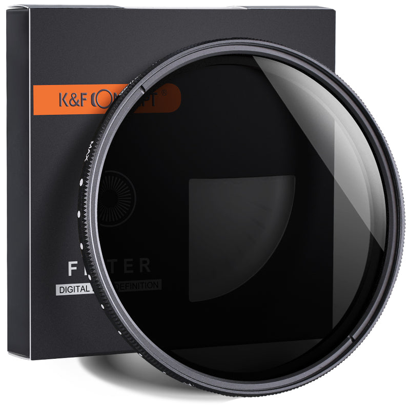 K&F Concept 52mm ND Fader Filter Neutral Density Variable Adjustable ND2 ND400