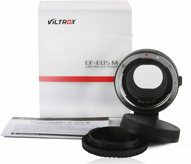 VILTROX Auto Focus Lens Mount Adapter EF-EOS M for Canon EF to M mount Camera