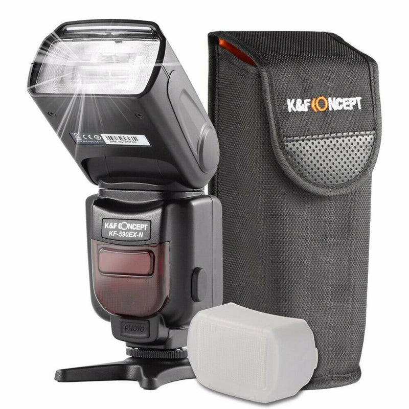 K&F Concept KF590EX-N Wireless TTL Speedlite Master Speedlight Flash for Nikon