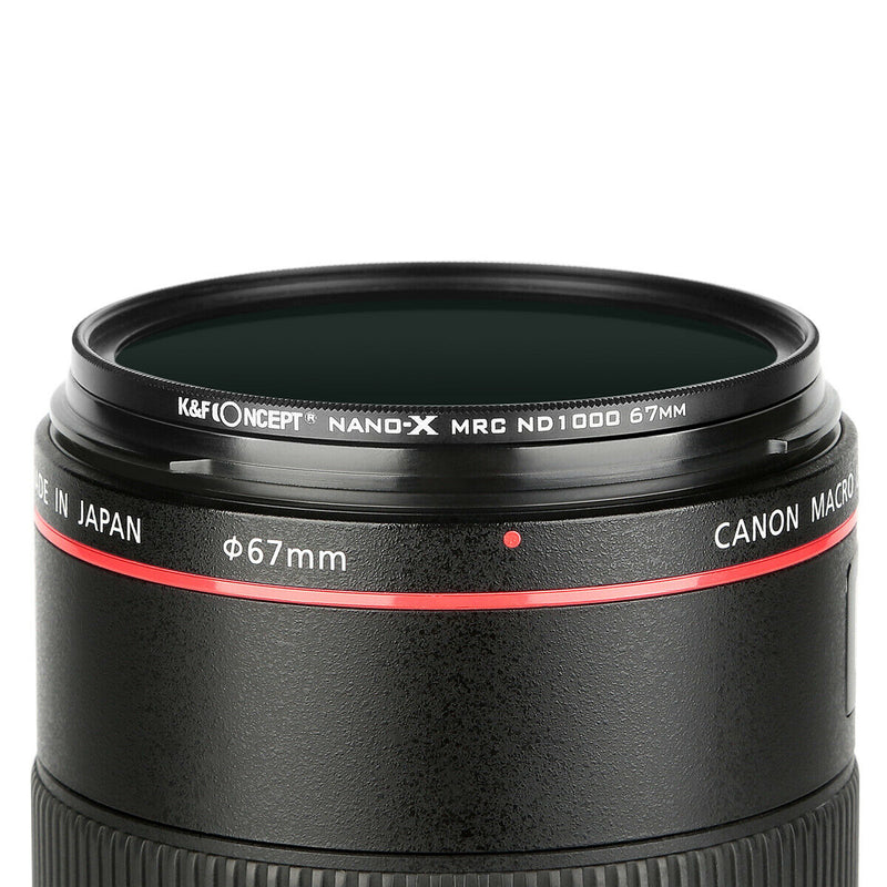 K&F Concept HD NANO-X ND1000 Neutral Density Camera Lens Filter